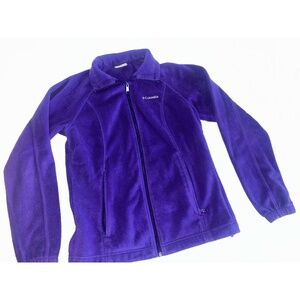Columbia Fleece Jacket Womens Small‎ Purple Full Zip Casual for all occasions